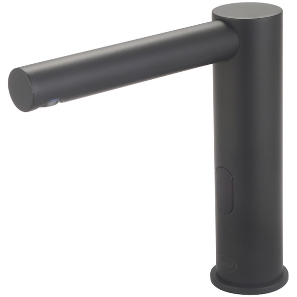 Single Hole Deck Mount Electronic Sensor Faucet in Matte Black